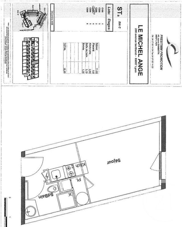 Appartement F1 à vendre - 1 pièce - 19.0 m2 - LYON - 69007 - RHONE-ALPES - Century 21 Le 7 De Coeur Appartement F1 à vendre - 1 pièce - 19.0 m2 - LYON - 69007 - RHONE-ALPES - Century 21 Le 7 De Coeur