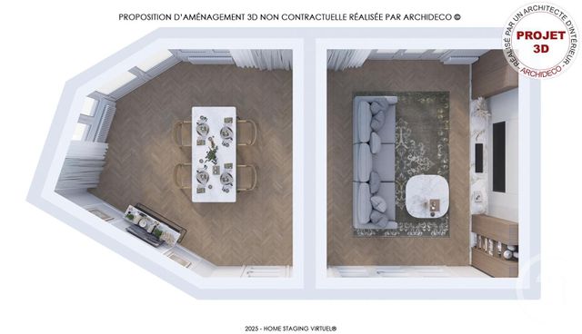 Appartement F5 à vendre - 5 pièces - 133.32 m2 - LYON - 69007 - RHONE-ALPES - Century 21 Le 7 De Coeur