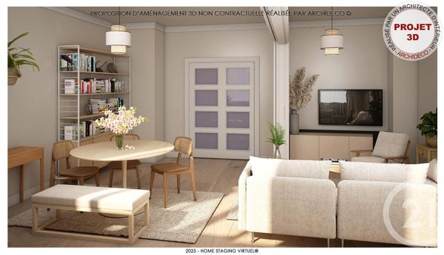 Appartement F4 à vendre - 3 pièces - 90.09 m2 - LYON - 69008 - RHONE-ALPES - Century 21 Le 7 De Coeur