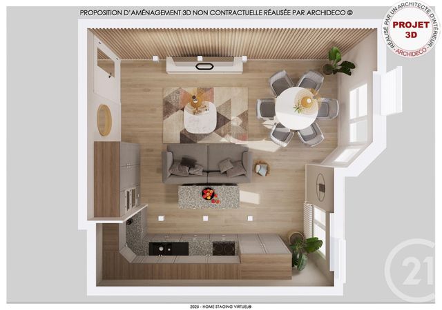 Appartement F3 à vendre - 3 pièces - 77.79 m2 - LYON - 69007 - RHONE-ALPES - Century 21 Le 7 De Coeur