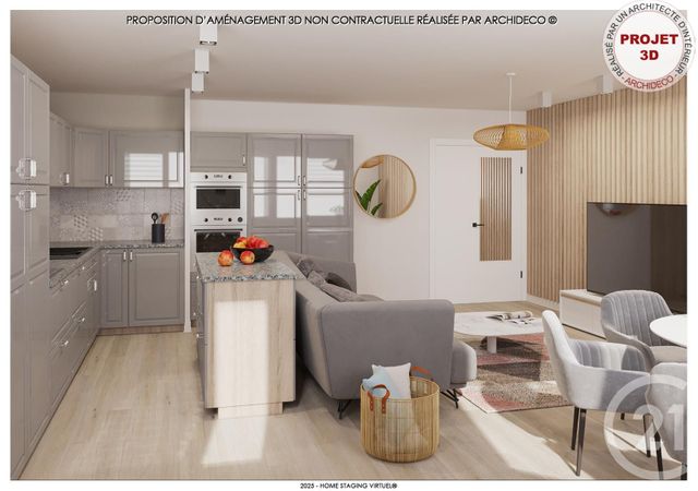 Appartement F3 à vendre - 3 pièces - 77.79 m2 - LYON - 69007 - RHONE-ALPES - Century 21 Le 7 De Coeur