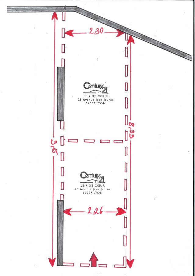 parking à vendre - 20.0 m2 - LYON - 69007 - RHONE-ALPES - Century 21 Le 7 De Coeur