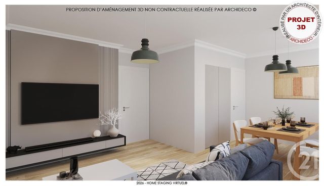 Appartement F3 à vendre - 3 pièces - 64.74 m2 - LYON - 69003 - RHONE-ALPES - Century 21 Le 7 De Coeur