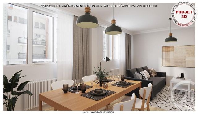 Appartement F3 à vendre - 3 pièces - 64.74 m2 - LYON - 69003 - RHONE-ALPES - Century 21 Le 7 De Coeur