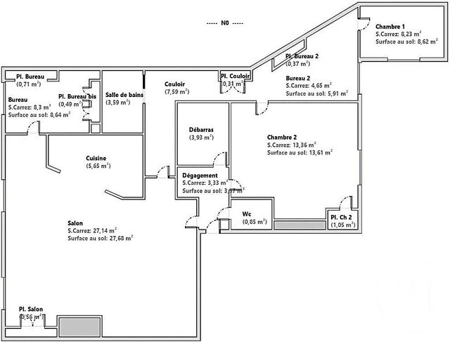 Appartement F5 à vendre - 5 pièces - 109.81 m2 - LYON - 69003 - RHONE-ALPES - Century 21 Le 7 De Coeur